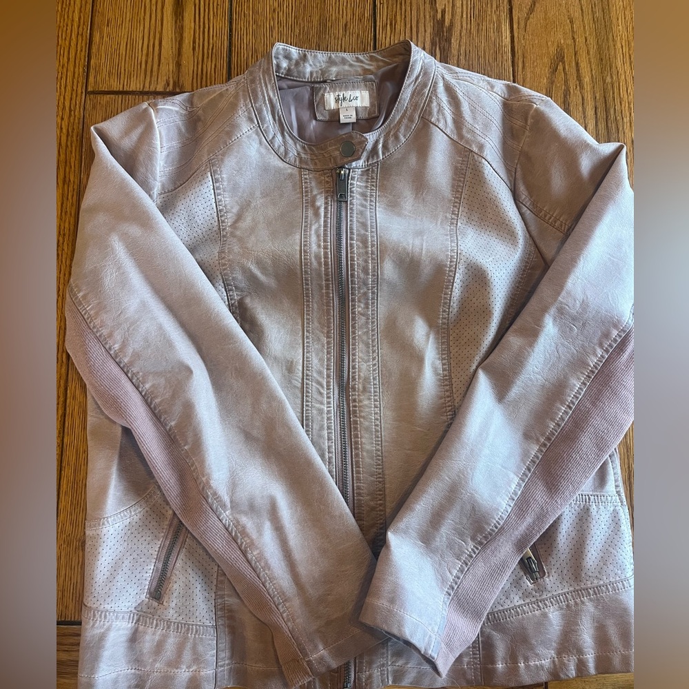 Women's Style & Co large dusty pink jacket